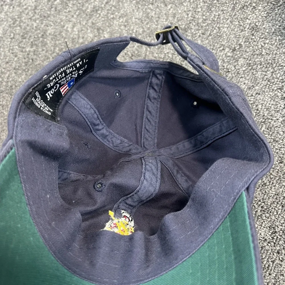 U.S. Kids Golf Vintage Navy Blue Bagpiper Embroidered Hat OSFM Adjustable Cap